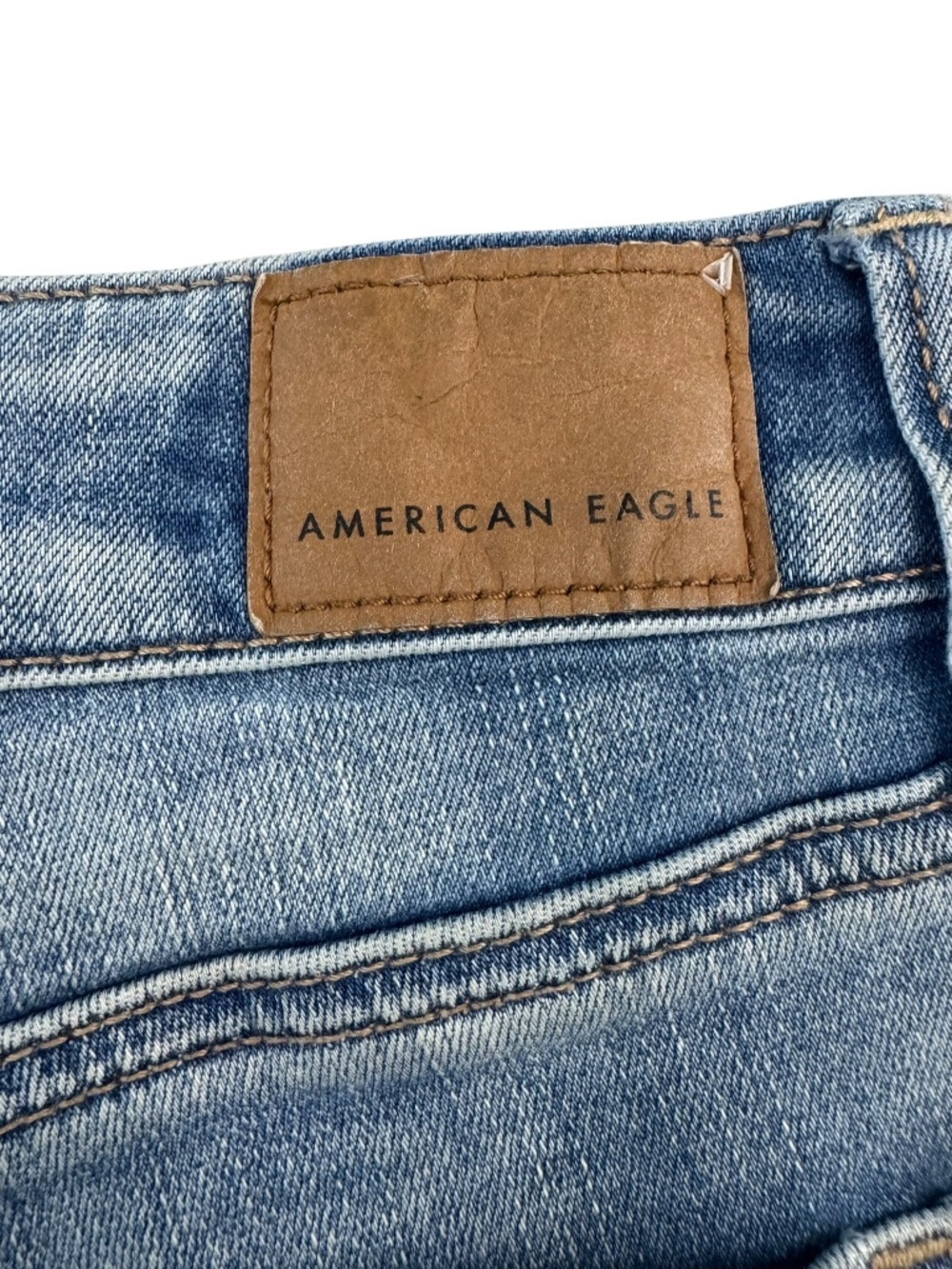 American Eagle Lace Pockets Shortie Denim Short Size 6 - Picture 10 of 12